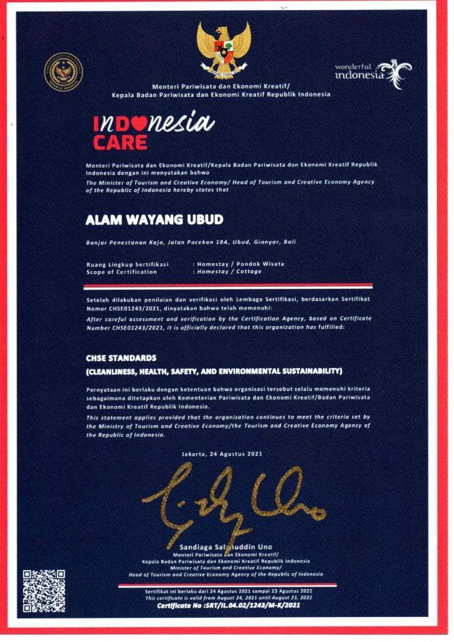 Alam Wayang Ubud - Chse Certified Екстериор снимка